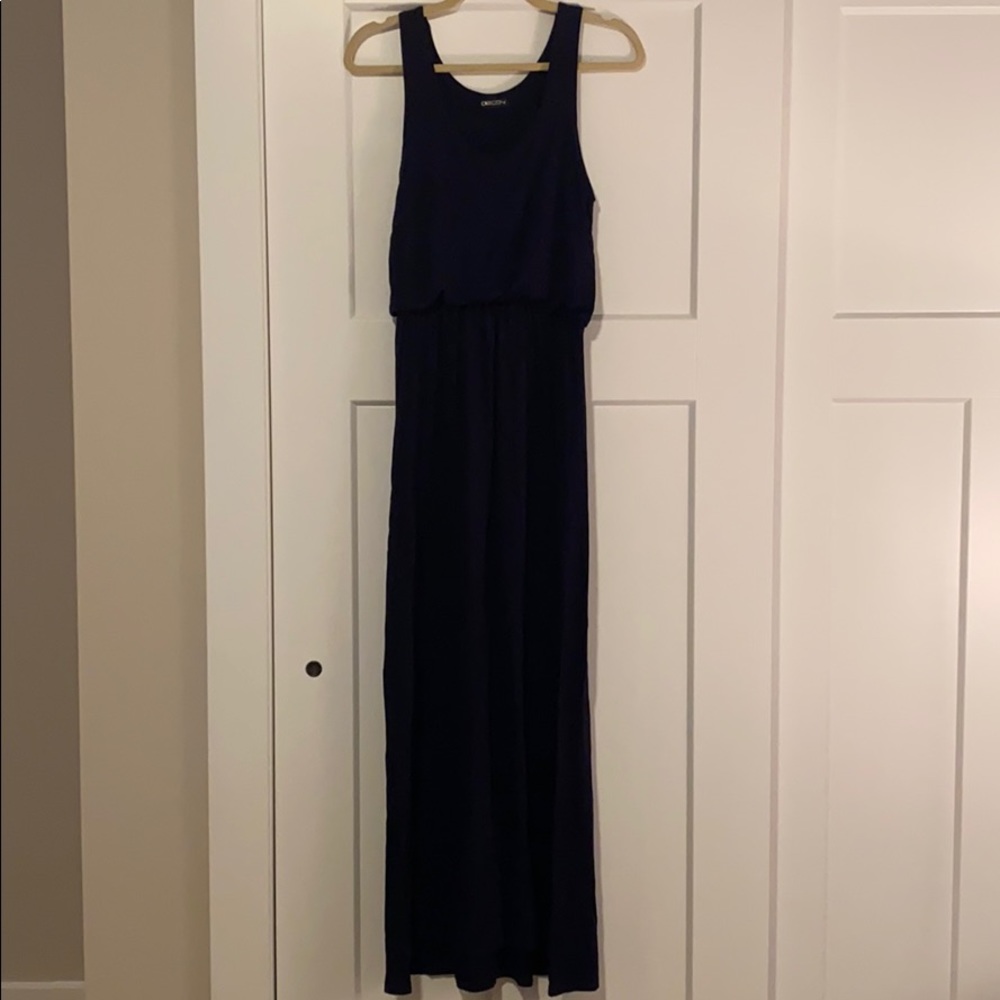 Navy maxi dress